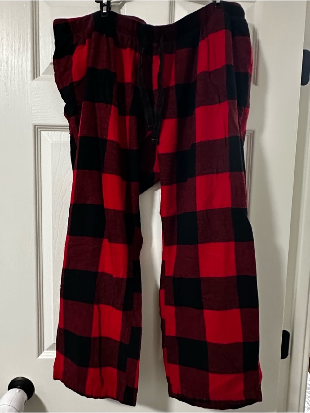 Old Navy Red and Black Buffalo Plaid Maternity Pj Pants XL